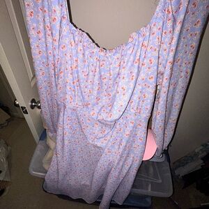 ARULA Light Blue Floral Dress